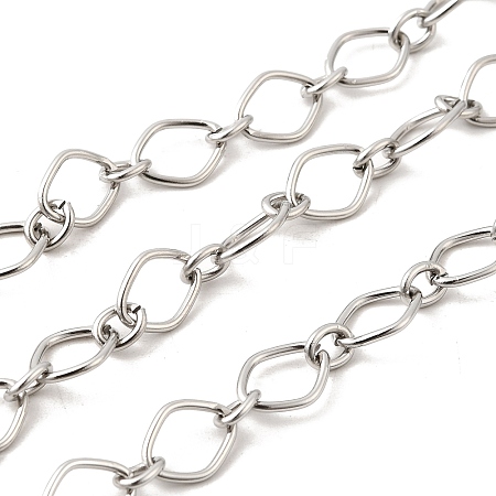 304 Stainless Steel Oval Link Chains CHS-C018-02B-P-1