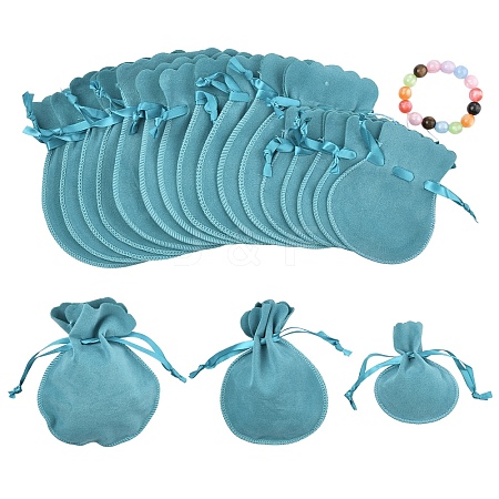 15Pcs 3 Styles Double Sided Velvet Bags TP-YW0001-07B-1