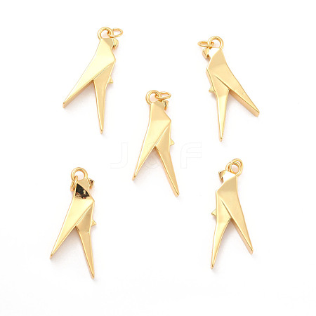 Rack Plating Brass Pendants KK-B052-12G-1