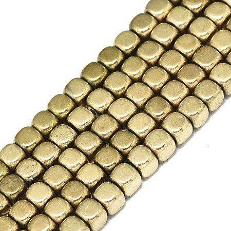 Electroplate Non-magnetic Synthetic Hematite Beads Strands G-S352-59B-01-1