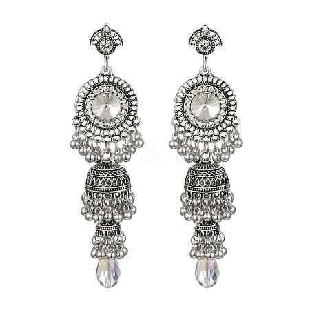 Alloy Acrylic Dangle Stud Earrings FS-WG31A95-02-1