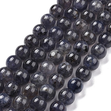 Natural Iolite Beads Strands G-C242-02D-1