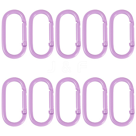 10Pcs Alloy Spring Gate Rings FIND-TA0009-25E-1