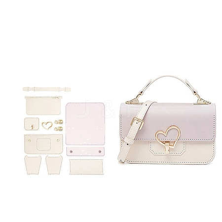 DIY PU Leather Crossbody Lady Bag Making Sets PW-WG98937-06-1