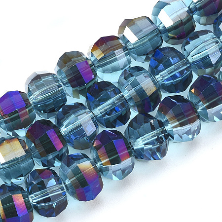Electroplate Glass Beads Strands EGLA-S174-05F-1