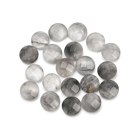 Natural Cloudy Quartz Cabochons G-B146-02A-6mm-1