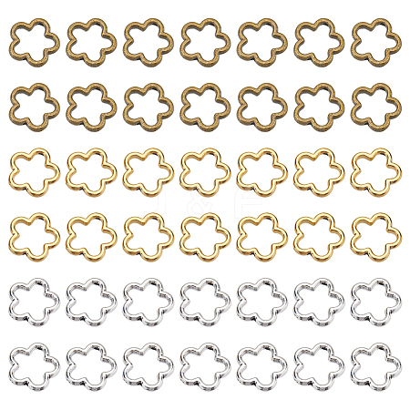 90Pcs 3 Colors Tibetan Style Alloy Bead Frames FIND-SC0011-51-1