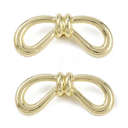 Alloy Bowknot Beads FIND-M079-02G-1
