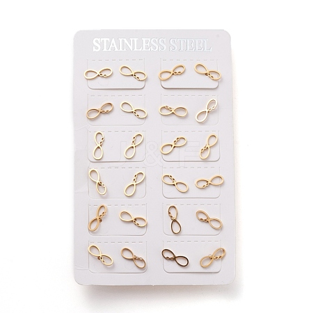 304 Stainless Steel Stud Earrings EJEW-K082-02G-1