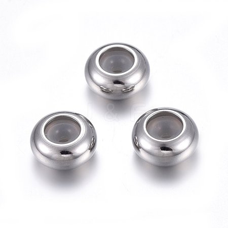201 Stainless Steel Beads STAS-O110-12P-D-1