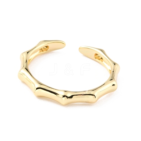 Brass Cuff Rings RJEW-K233-37G-1