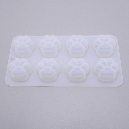 Cat Footprint Silicone Molds DIY-WH0203-30-1