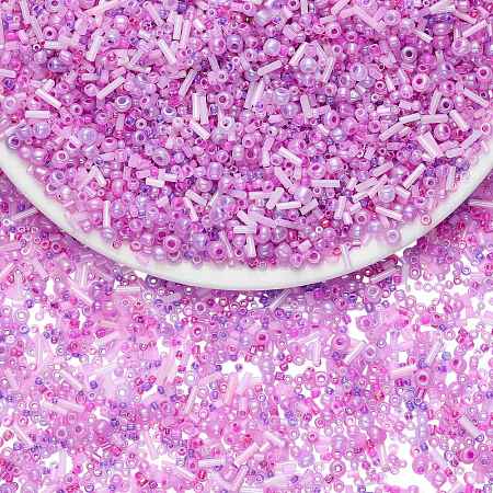 100G Electroplate Glass Seed Beads GLAA-SZ0002-16A-1