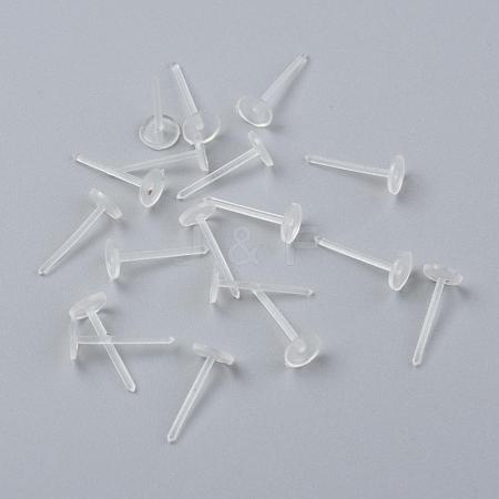 Eco-Friendly Plastic Stud Earring Findings KY-F009-08-B-1
