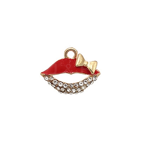 Alloy Enamel Pendants LS-FIND-WH0136-60B-1