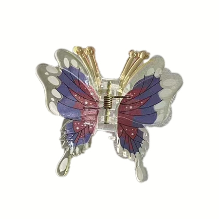 Butterfly Plastic Claw Hair Clips PW-WG58C45-02-1