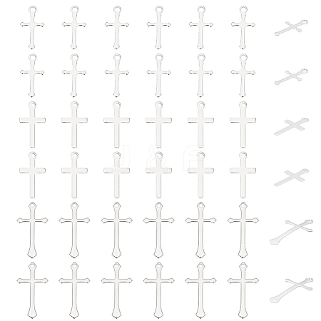 60Pcs 3 Styles Brass Pendants KK-HY0003-88S-1
