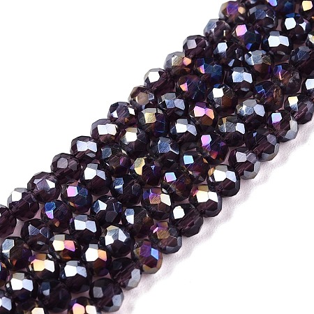Electroplate Glass Beads Strands LS-EGLA-A044-T3mm-B15-1