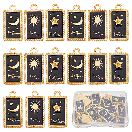 SUNNYCLUE 30Pcs 3 Style Alloy Enamel Pendants ENAM-SC0002-80-1