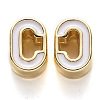 Rack Plating Alloy Enamel Beads LS-X-ENAM-S122-033C-NR-2