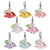 8Pcs Flower Acrylic Pendant Decorations HJEW-JM02792-1