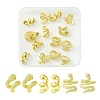 15Pcs 3 Styles Brass Spacer Beads KK-CJ0003-54-1