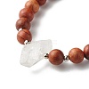 Natural Quartz Bracelet for Girl Women Gift BJEW-JB06775-4