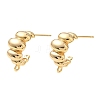 Brass Stud Earring Findings KK-C099-15G-1