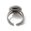 304 Stainless Steel Cuff Ring Settings STAS-E202-02A-P-3