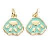 Brass Enamel Pendants ZIRC-J041-05E-1