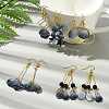 DIY Flower Glass Pendants Earrings Making Kits DIY-FS0009-01-7