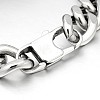 Fashionable Retro 316 Stainless Curb Chain Steel Link Bracelets BJEW-J164-10-4