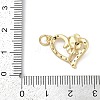 Rack Plating Brass Micro Pave Cubic Zirconia Pendants KK-H509-03G-02-3