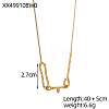 304 Stainless Steel Necklaces STAS-OY011-66G-2