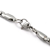 304 Stainless Steel Chain Necklaces NJEW-P295-02P-3