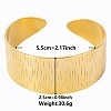 Vintage Texture 304 Stainless Steel Cuff Bangles for Women PG7009-2-1