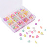 200Pcs 4 Style Luminous Acrylic Beads TACR-FS0001-02-13