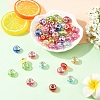 50Pcs UV Plating Resin European Beads RESI-YW0005-81-5