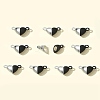 10 Sets Alloy Heart Magnetic Clasps FIND-FS0003-25-10