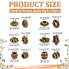 300Pcs 6 Styles Tibetan Style Alloy Spacer Beads FIND-PH0020-41AB-2