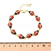 Brass Charm Bracelets for Women BJEW-C107-02G-5