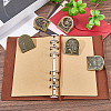 3 Bags Tibetan Style Zinc Alloy Decorative Binder Clips FIND-CP0004-02-4