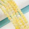 Natural Crackle Agate Beads Strands X-G-G055-6mm-6-4