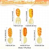 50Pcs 5 Styles Kitchen Ware Theme Resin Cabochons RESI-CJ0004-23-2