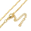 Brass Twist Link Chain Necklaces NJEW-B119-10G-1