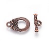 Tibetan Style Alloy Toggle Clasps PALLOY-J471-15R-2