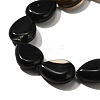 Natural Black Agate(Dyed & Heated) Beads Strands G-P561-B13-01-4