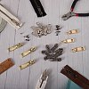20 Sets 2 Colors Zinc Alloy Zipper Repair Accessories FIND-SZ0001-78-4