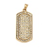 304 Stainless Steel Crystal Rhinestone Pendants STAS-Z097-18G-1