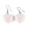 Natural Rose Quartz Dangle Earrings EJEW-E218-05P-3